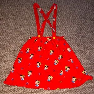 Disney Cakeworthy Pinocchio Suspender Skirt